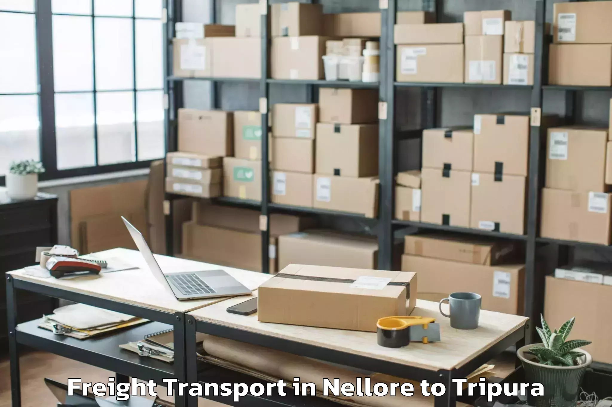 Book Nellore to Icfai University Tripura Agart Freight Transport Online